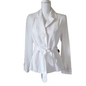NWT Peter Nygard Belted Linen Jacket